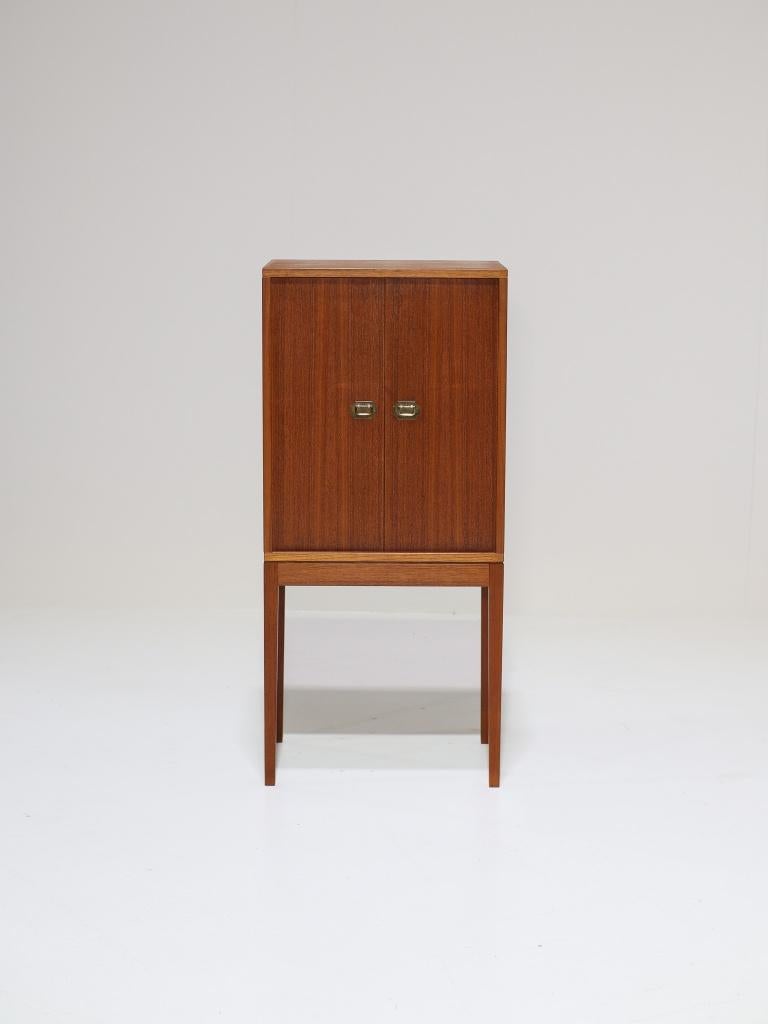 Henning Korch pijp / bar kabinet teak Deens 1960s, Ophalen, -, -, Zo goed als nieuw