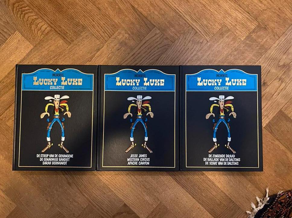 Lucky Luke - 3 hardcover verzamelalbums, Boeken, Stripboeken, Meerdere stripboeken, Ophalen of Verzenden, Zo goed als nieuw
