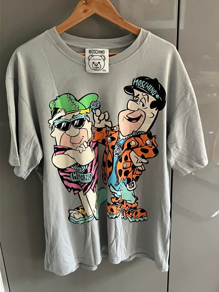 Moschino T-shirt The Flintstones XXL, Kleding | Heren, T-shirts, Ophalen of Verzenden, Zo goed als nieuw, Overige maten