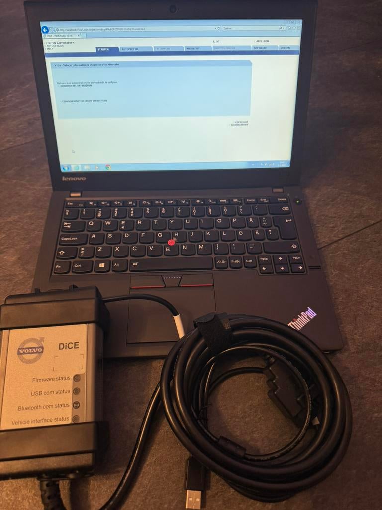 Lenovo x250 Volvo Vida diagnose tool, Auto diversen, Autogereedschap, Ophalen of Verzenden, Zo goed als nieuw