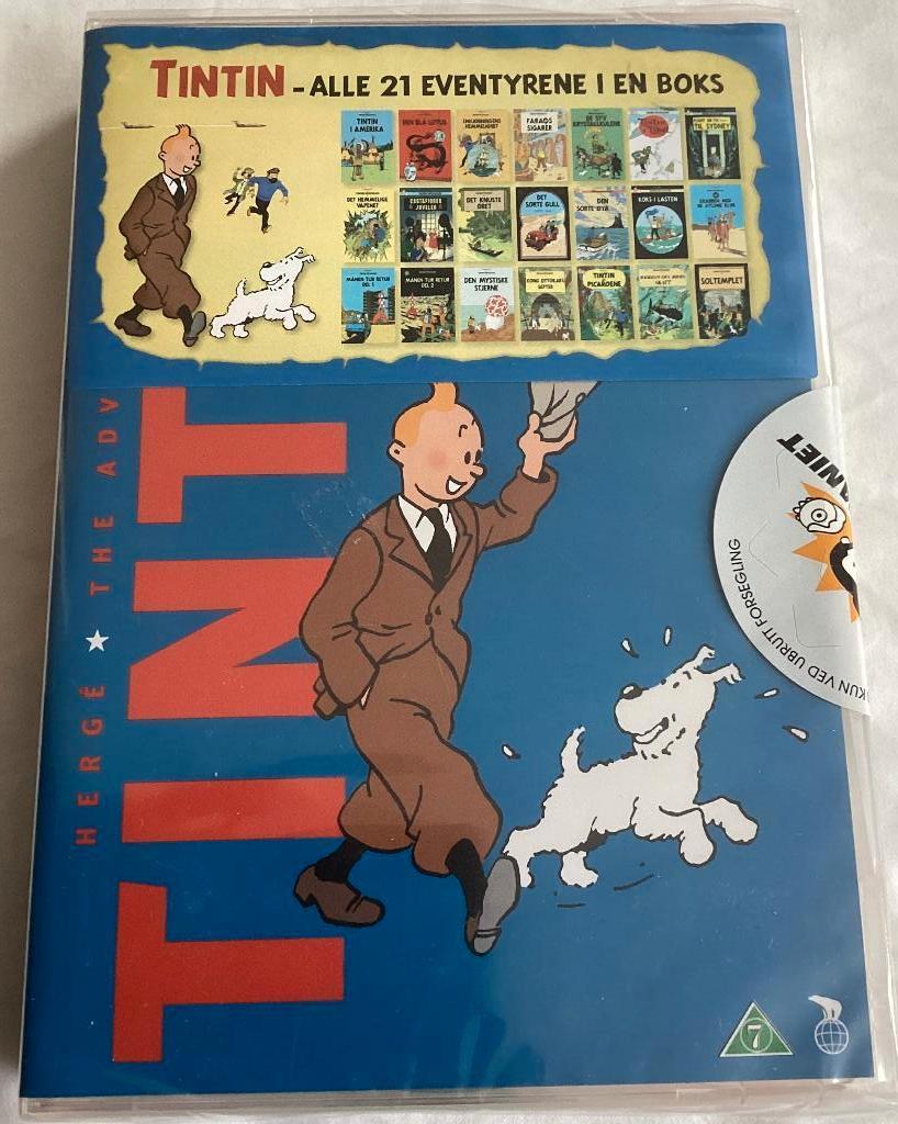 Tintin (Kuifje) 7 CD's DEENS/ZWEEDS/NOORS dvd Nieuw, Cd's en Dvd's, Dvd's | Tekenfilms en Animatie, Europees, Tekenfilm, Alle leeftijden