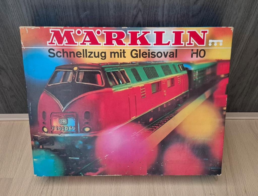 Marklin 1972-1974 zeer zeldzame 3122 Express Train V200 set, Wisselstroom, Treinset, Ophalen of Verzenden, Zo goed als nieuw