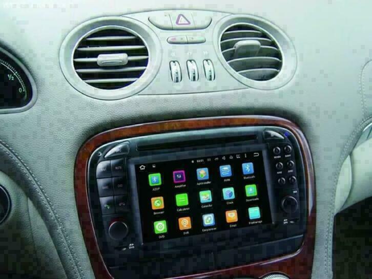 Mercedes SL R230 radio navigatie android 10 wifi dab+ carkit, Ophalen of Verzenden, Nieuw