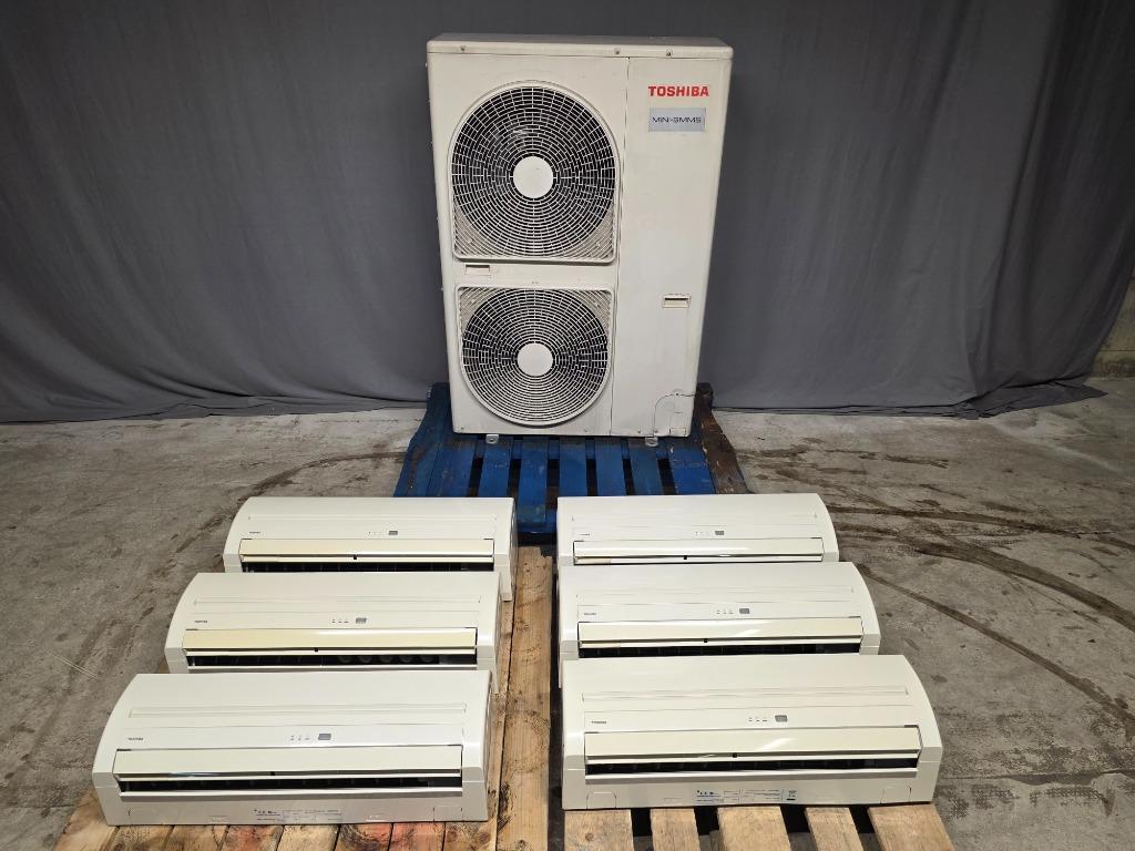 Refurbished 6x wand airco Toshiba Mini SMMS VRF 12,1 kW, Koelen en Ontvochtigen, Timer, Refurbished, 3 snelheden of meer