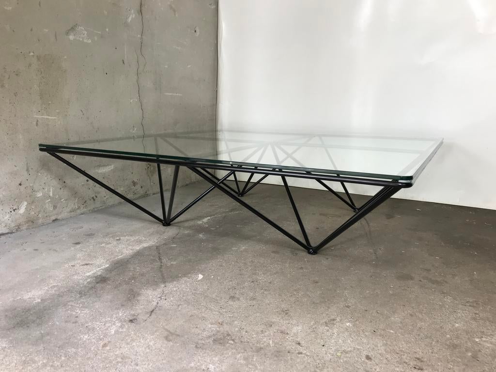 Vintage paolo piva alanda coffee table B&B Italië Rotterdam, Gebruikt, 100 tot 150 cm, Minder dan 50 cm, Rechthoekig