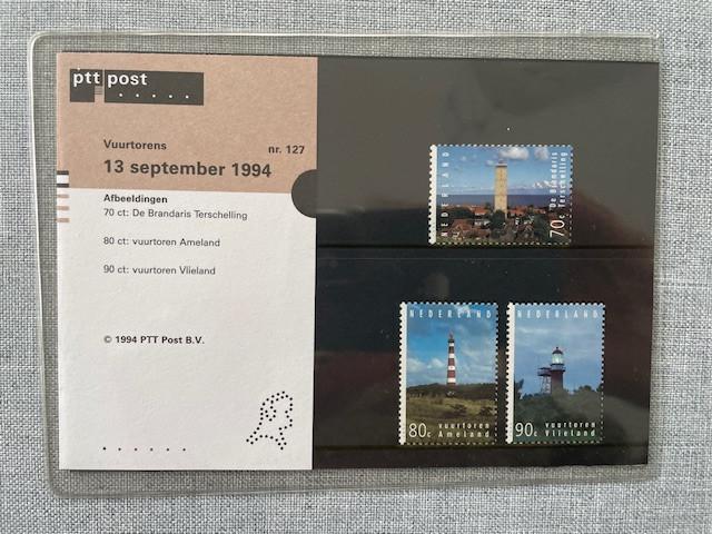 Postzegelmapje PZM127 Vuurtorens 1994 Postfris, Postzegels en Munten, Ophalen of Verzenden, Na 1940, Postfris