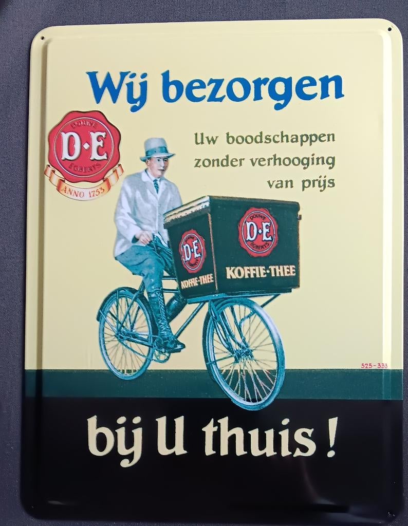 Reclamebord Douwe Egberts   3 stuks, Ophalen of Verzenden, Nieuw, Reclamebord