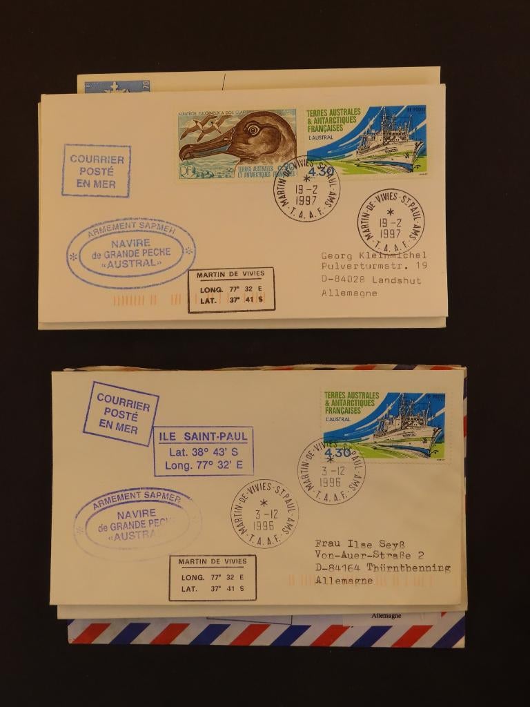 TERRES AUSTRALES et ANT.FR. - MOOIE PARTIJ COVERS (BR46) 2/3, Ophalen of Verzenden, Envelop