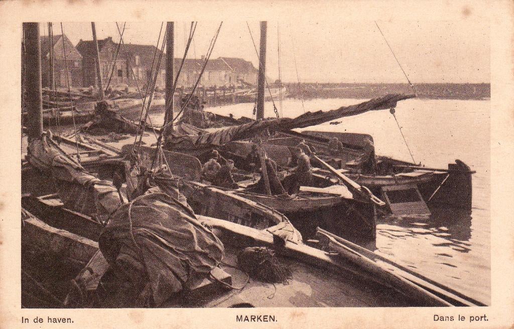 05843 Marken - In de haven, Verzenden, 1920 tot 1940, Ongelopen, Noord-Holland