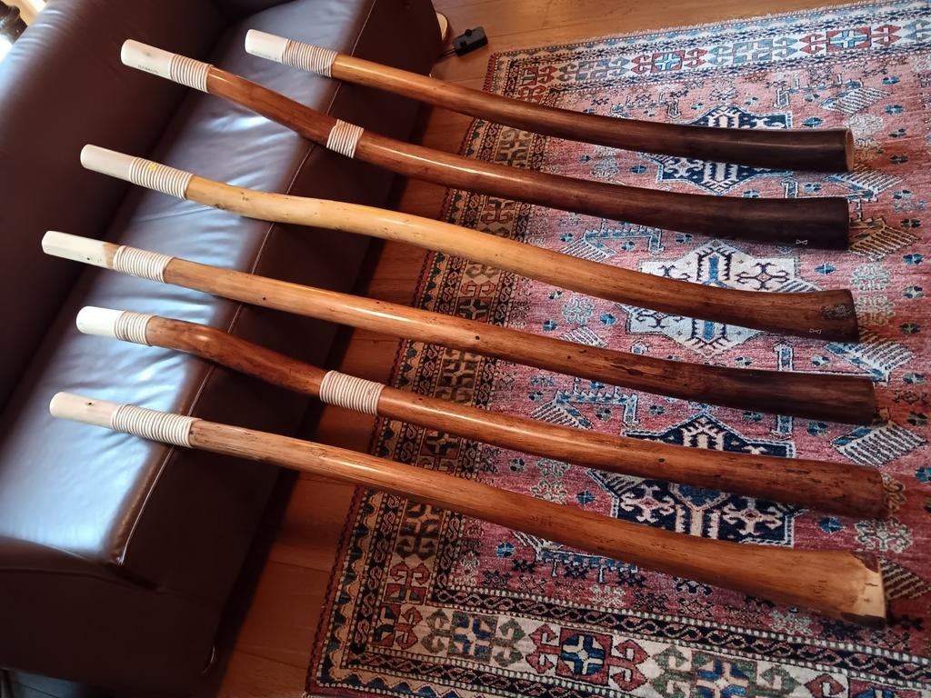 Te koop: grootste voorraad handgemaakte didgeridoo's., Muziek en Instrumenten, Blaasinstrumenten | Didgeridoos, Ophalen of Verzenden