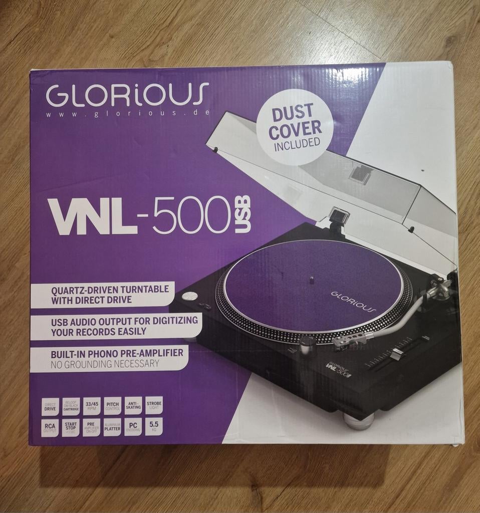Glorious VNL-500 USB Platenspeler - Nieuwprijs was 300 euro, Overige merken, Ophalen of Verzenden, Platenspeler, Nieuw