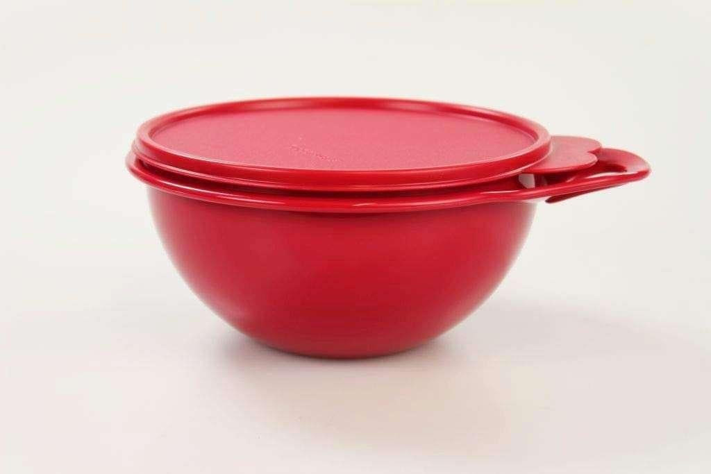 Tupperware Beslagkom 1,4 liter Turquoise Rood Laatste, Ophalen of Verzenden, Nieuw, Rood, Bak of Kom