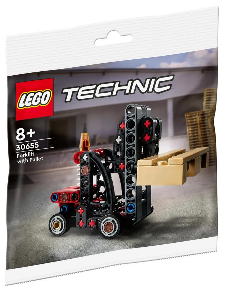 LEGO 30655 Technic VorkHeftruck met Pallet PolyBag 78dlg, Ophalen of Verzenden, Nieuw, Complete set, Lego