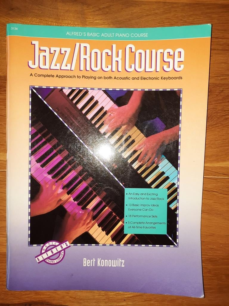 Alfred's Basic Adult Jazz / Rock Course for Piano- Book Only, Overige genres, Ophalen of Verzenden, Zo goed als nieuw, Artiest of Componist