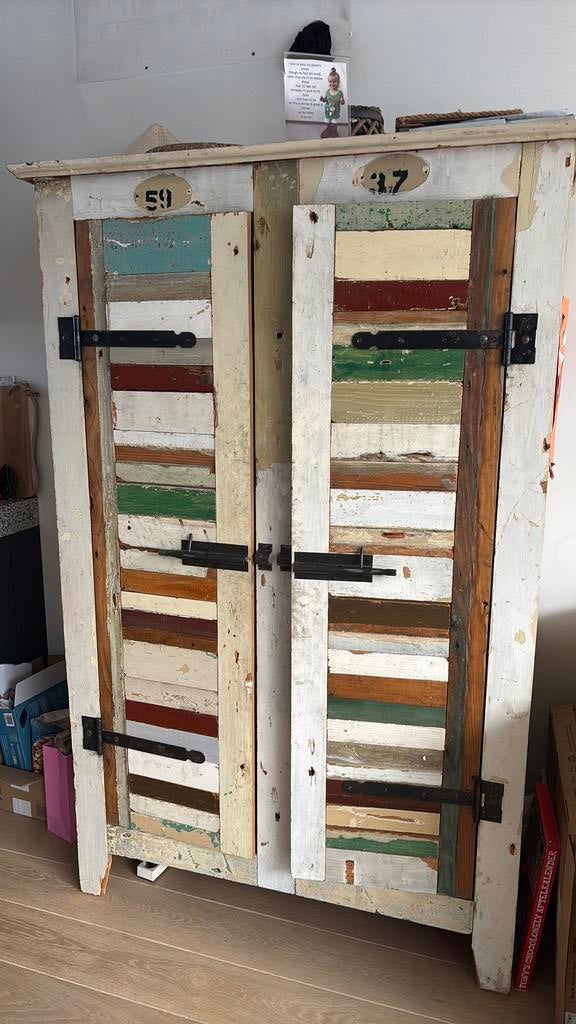 Piet Hein Eek sloophout kast, Ophalen, Zo goed als nieuw, 25 tot 50 cm