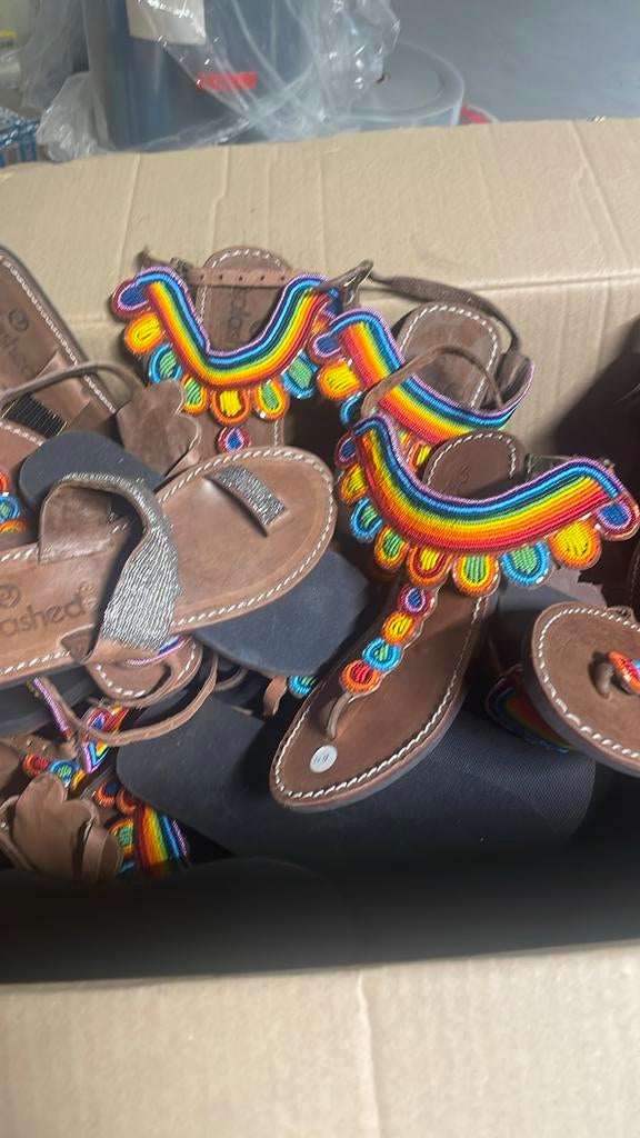 Zomer sandalen slippers leer sosplashed boho Ibiza, Zakelijke goederen, Partijgoederen en Retail | Franchising, Wederverkoop en Distributie