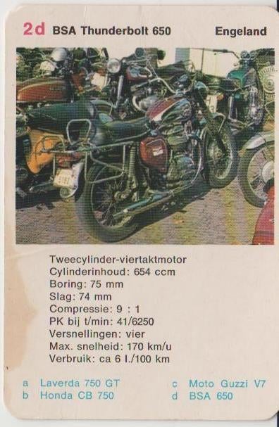 Kw2778 motorkaartje 1b honda gl 1000, Ophalen of Verzenden, Gebruikt, Motoren