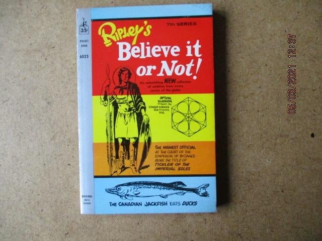 adv0178 ripleys believe it or not, Eén stripboek, Ophalen, Gelezen