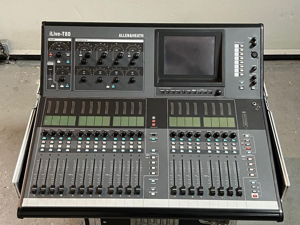 Allen and Heath  I-Live T80 digitaal mengpaneel plus IDR32, Muziek en Instrumenten, Mengpanelen, Ophalen, Zo goed als nieuw, 20 kanalen of meer