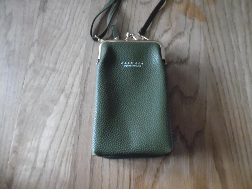 Nieuw klein schoudertasje kleur  legergroen van 18-12 cm, Ophalen of Verzenden, Nieuw, Groen, Schoudertasje