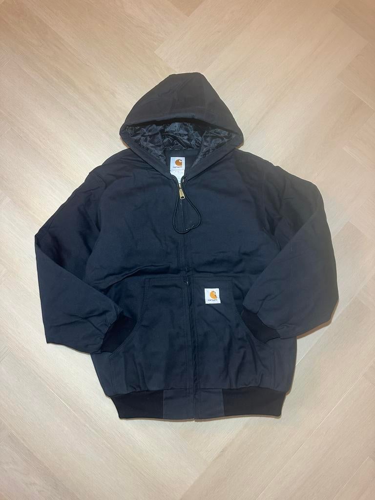 Carhartt Reworked Jacket Zwart | Maat L, Kleding | Heren, Ophalen of Verzenden, Zo goed als nieuw, Maat 52/54 (L), Zwart