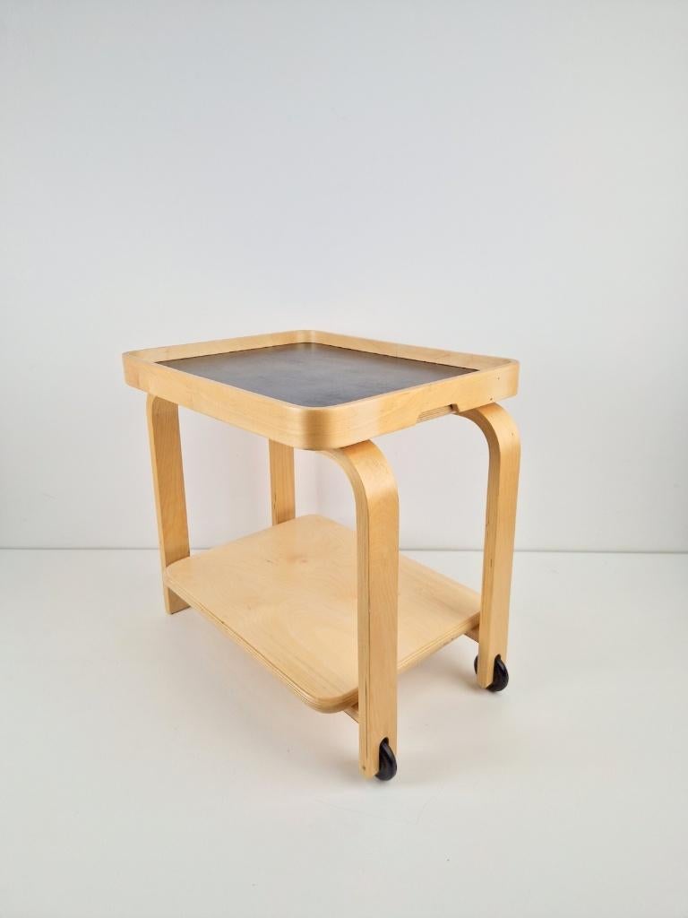 Vintage Brunabo trolley bijzettafel Carina Bengs Zweden, Huis en Inrichting, Tafels | Bijzettafels, 45 tot 60 cm, Minder dan 55 cm