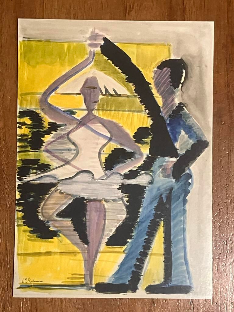 Ernst Ludwig Kirchner - Danspaar, Ophalen of Verzenden, 1980 tot heden, Ongelopen, Overige thema's