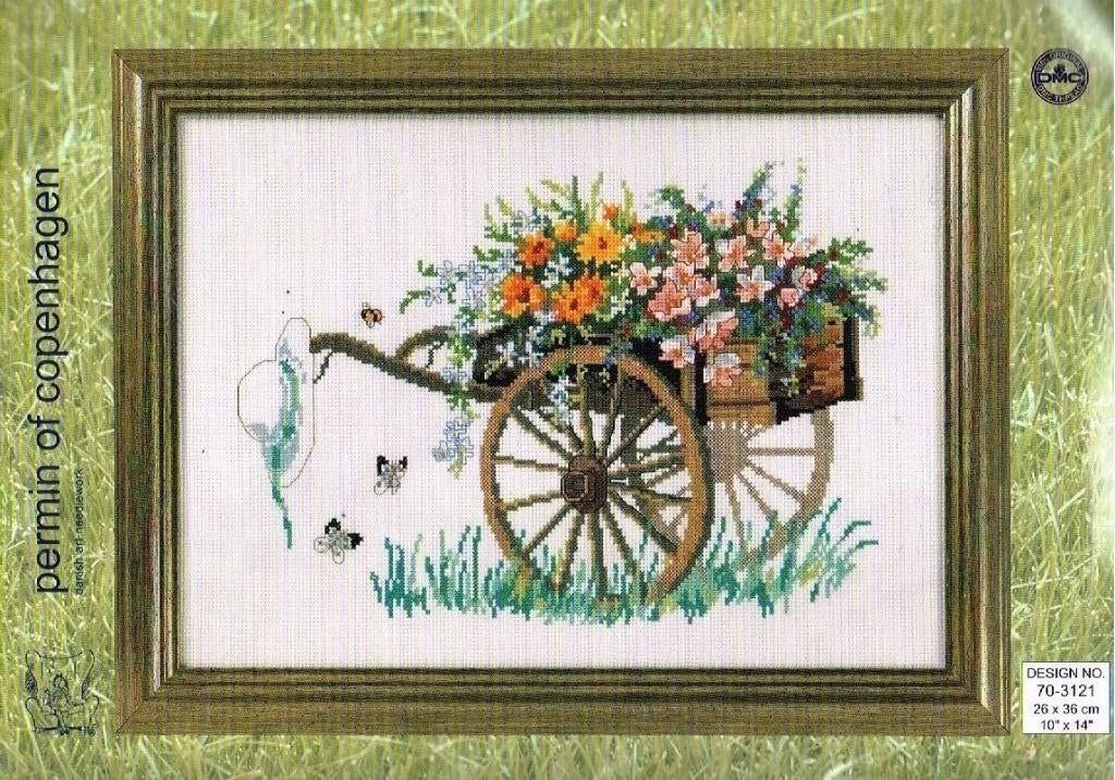 Cado aanbieding permin borduurpakket, bloemenkar, Ophalen of Verzenden, Nieuw, Handborduren, Borduurpakket