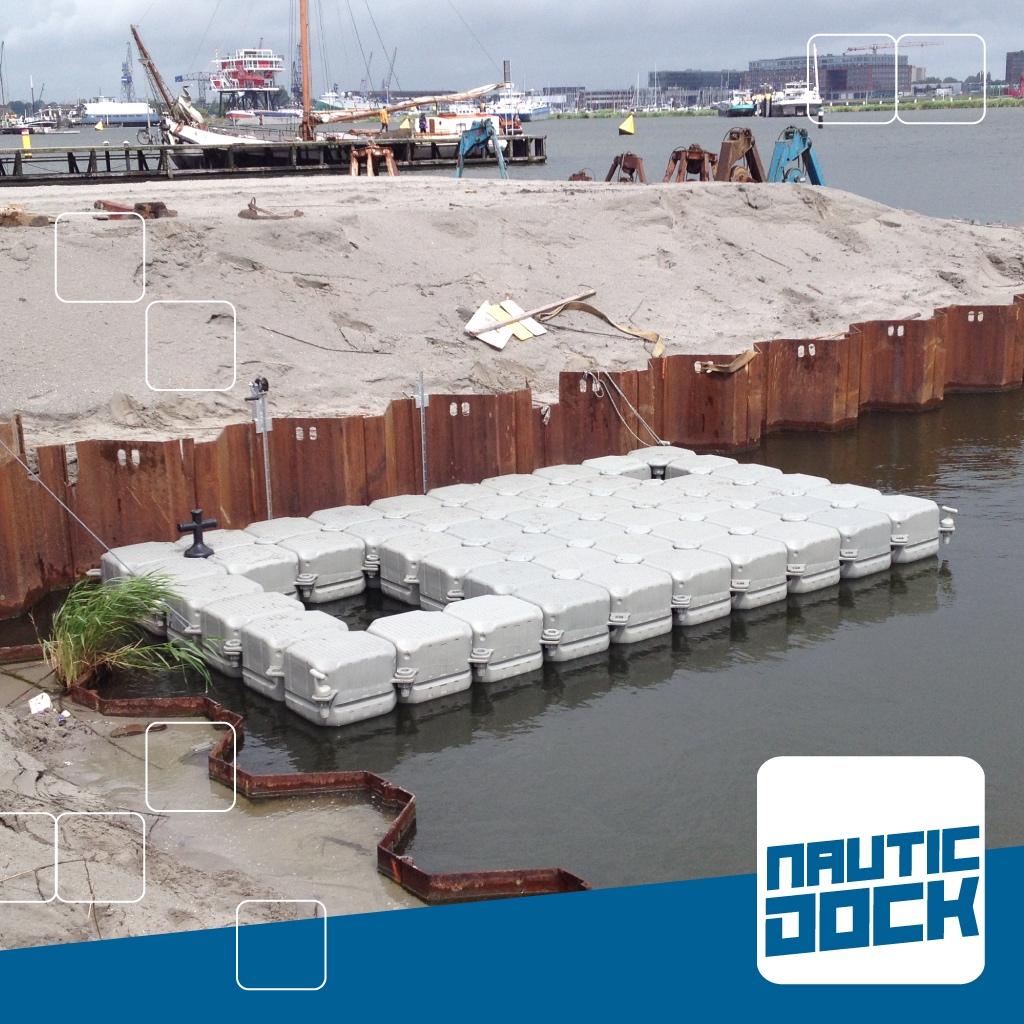 Werkvlot prijs per m2 | NauticDock Koppel Ponton Steiger, Watersport en Boten, Schoonmaak, Info@nauticnederland.nl, Nieuw, Www.nauticdock.com