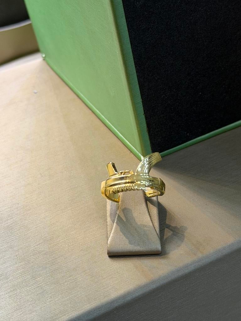 18KT Goud - 6.6 Gram - Herenring - Mannenring - Kalashnikov, Ophalen, 20 of groter, Heer, Nieuw