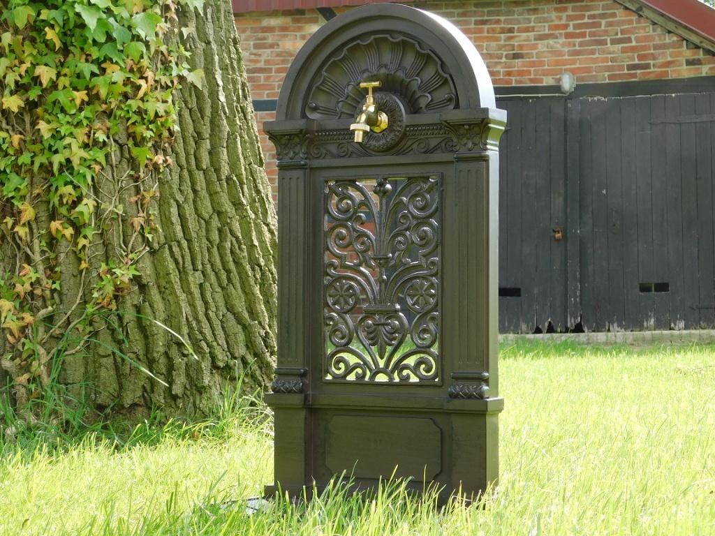 Staande Fontein - 85 cm - Alu - Rustiek Bruin, Tuin en Terras, Ophalen of Verzenden, Nieuw, Aluminium, Fontein