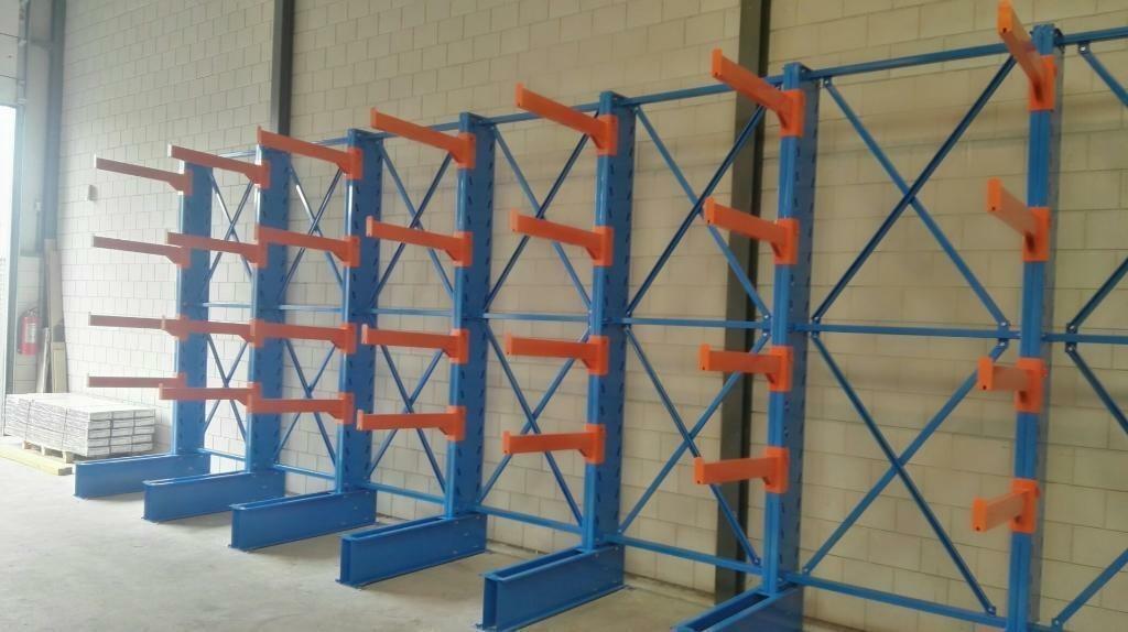 draagarmstelling enkelzijdig set 3,9 mtr. 3,2mtr. hoog, Ophalen, Nieuw