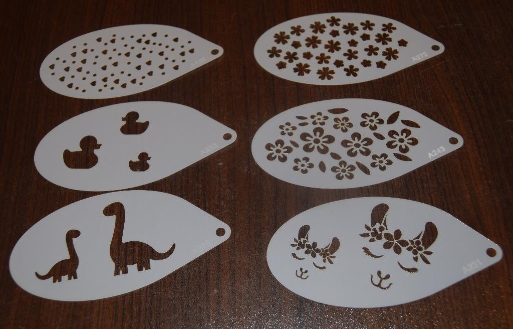 schminksjabloon bad eend dino lama bloemen div soorten, Ophalen of Verzenden, Nieuw, Versiering, Overige