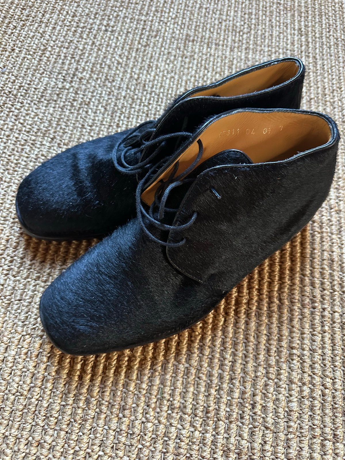 Ponyharen zwarte leren schoenen - Rigter Rotterdam, Ophalen of Verzenden, Zo goed als nieuw, Zwart