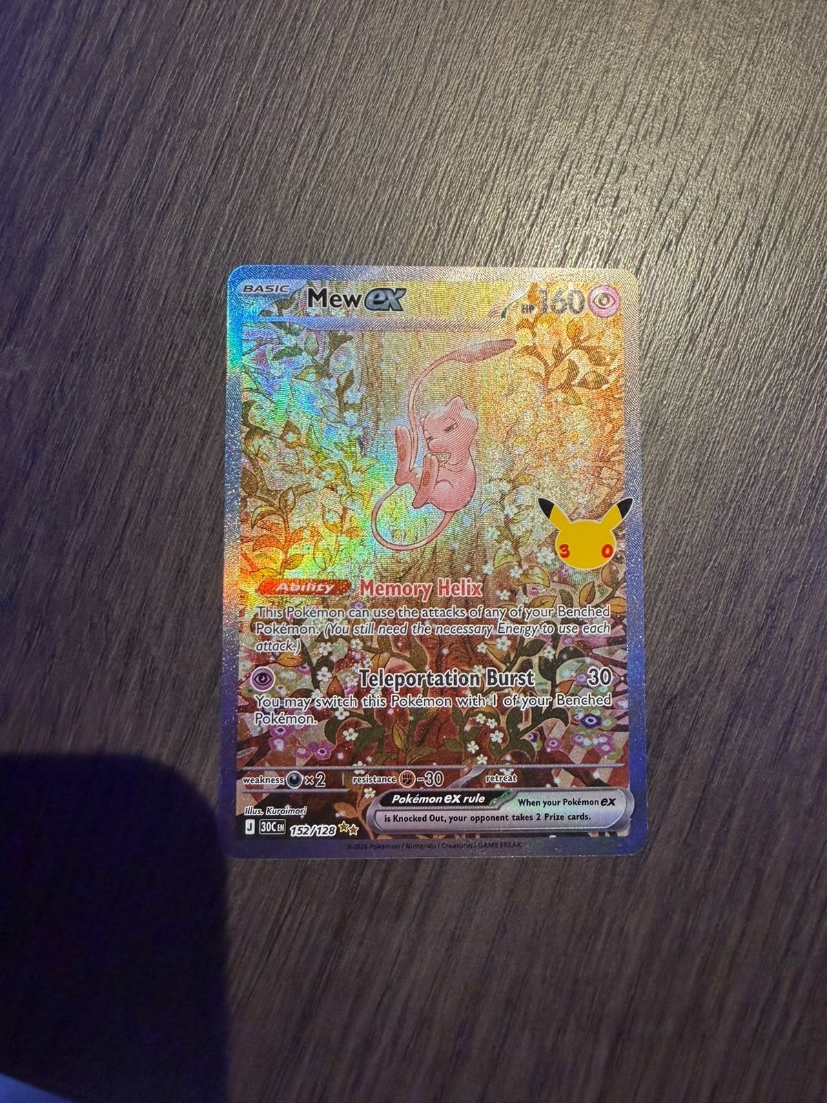 30 th anniversary mew ex, Ophalen of Verzenden