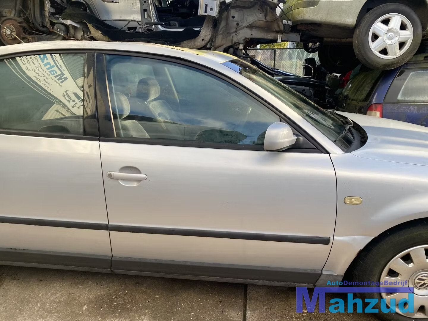 VW PASSAT 3B2 grijs LB7Z deur rechts voor portier 1996-2001, Gebruikt, Volkswagen AG, Volkswagen, Deur