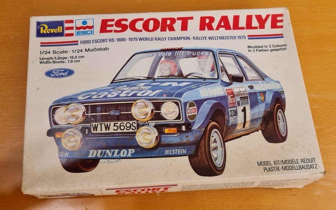 Revell Escort Rallye 1:24 Modelbouwkit - Ford RS 1800, Auto, Ophalen of Verzenden, Zo goed als nieuw, 1:32 tot 1:50
