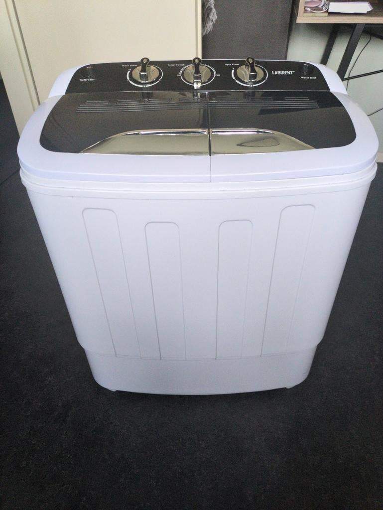 Camping mini wasmachine met dubbele trommel, Minder dan 4 kg, Ophalen, Minder dan 1200 toeren, Minder dan 85 cm