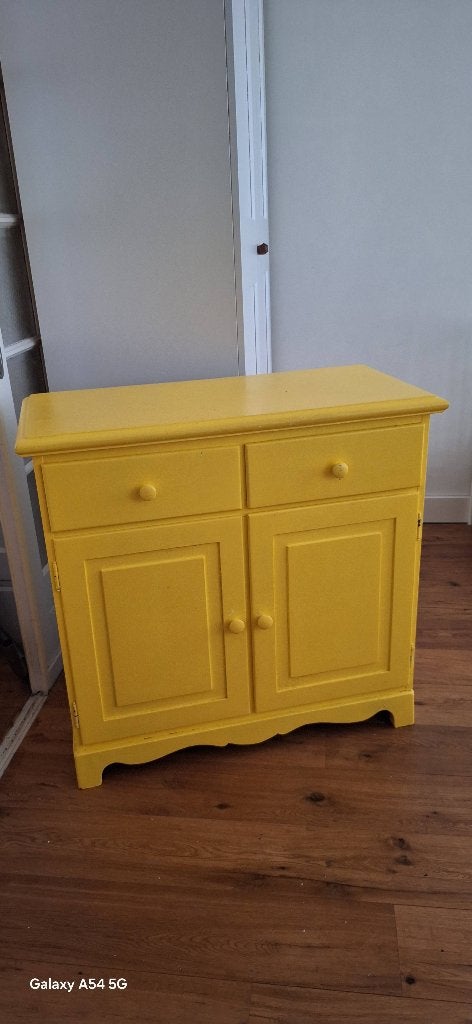 Commode geel, Ophalen, Gebruikt, 75 tot 100 cm, Minder dan 50 cm