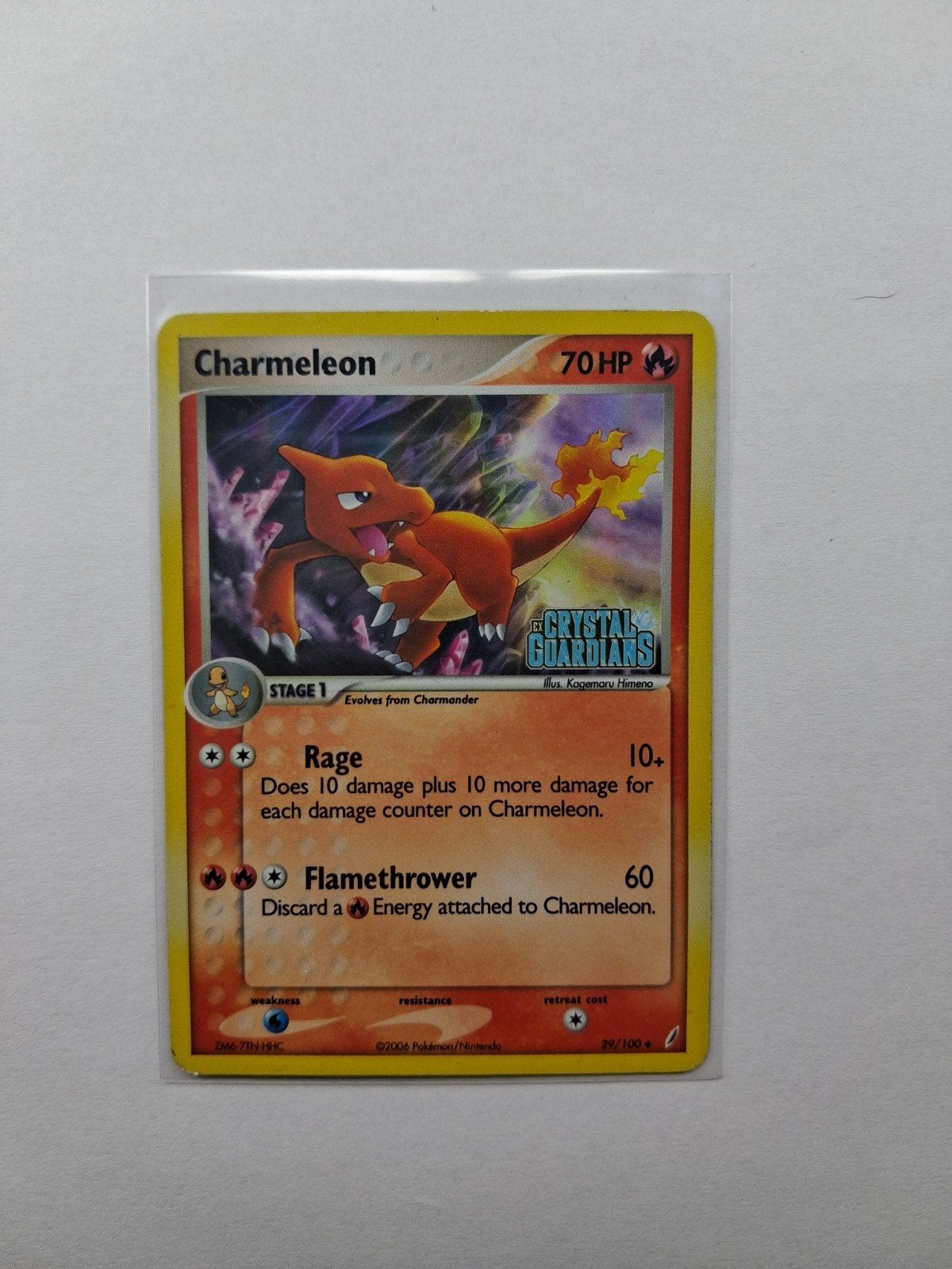 Charmeleon reverse holo pokémon ex crystal guardians, Ophalen of Verzenden, Zo goed als nieuw