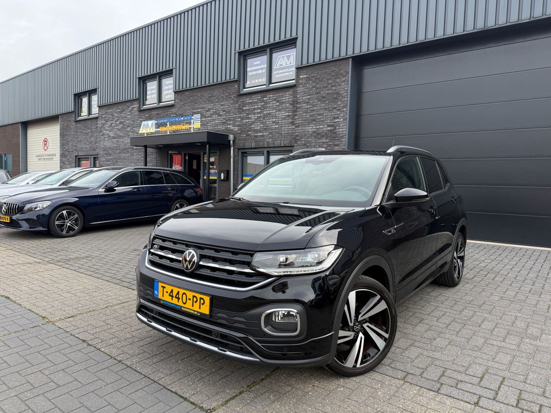 Volkswagen T-Cross 1.0 TSI R-Line | 1E EIGENAAR | 3/6/12MND, Auto's, Volkswagen, T-Cross, Gebruikt, Leder en Stof, Zwart