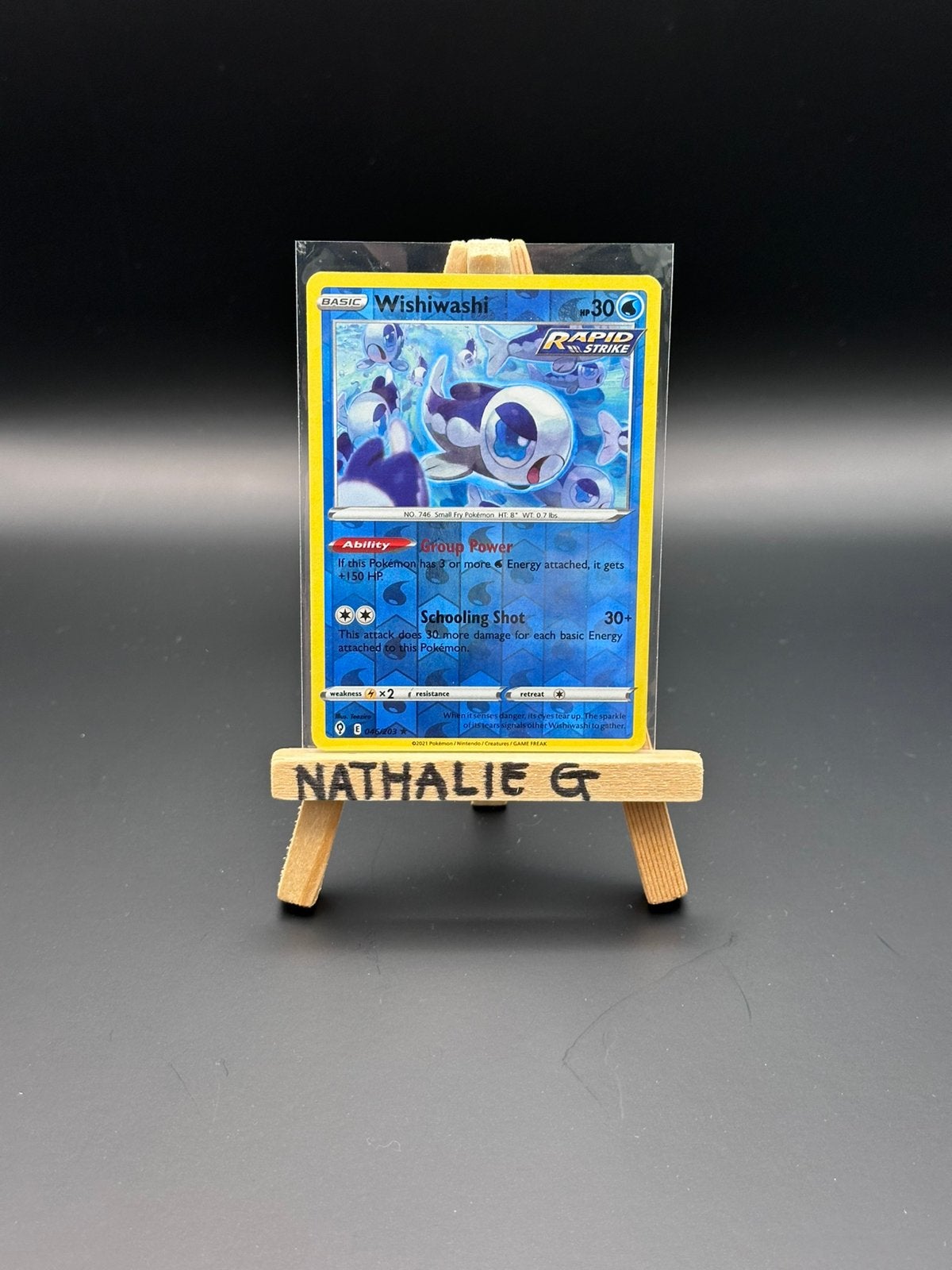 Wishiwashi reverse 046/203 Pokemon Evolving Skies, Ophalen of Verzenden, Nieuw, Losse kaart