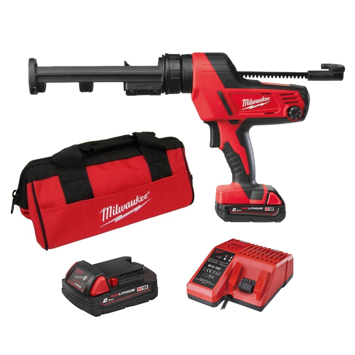 Milwaukee M18 kitpistool + lader en accu, Ophalen, Zo goed als nieuw