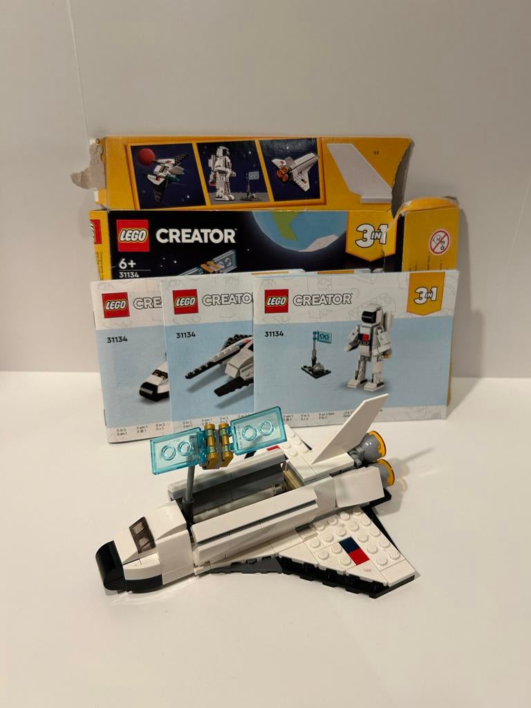 Lego Creator 31134 Ruimteshuttle met doos en boekjes, Lego, Ophalen of Verzenden, Zo goed als nieuw, Compleet
