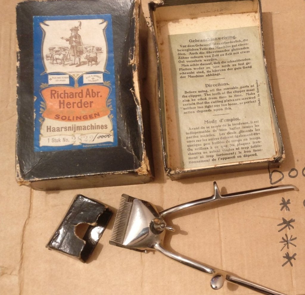 antieke haarsnijmachine hand tondeuse, Ophalen