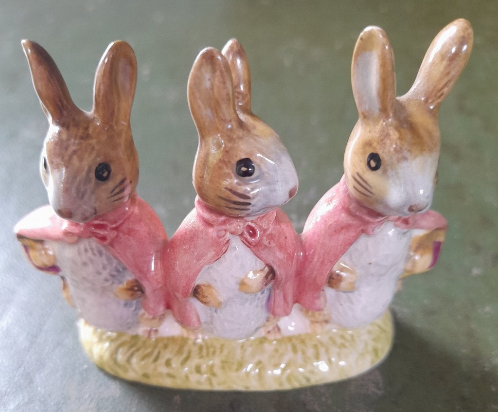 Beatrix Potter - Flopsy, Mopsy and Cottontail  Royal Doulton, Verzenden, Zo goed als nieuw, Overige typen