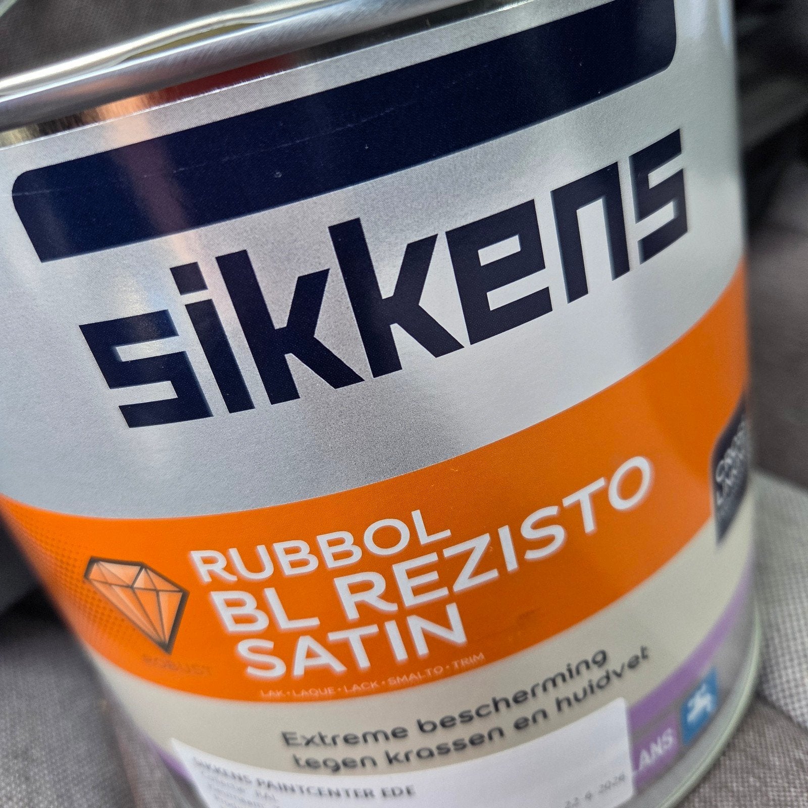 sikkens rubbol bl rezisto satin ral 9010(wit), Wit, Nieuw, Ophalen of Verzenden, Lak
