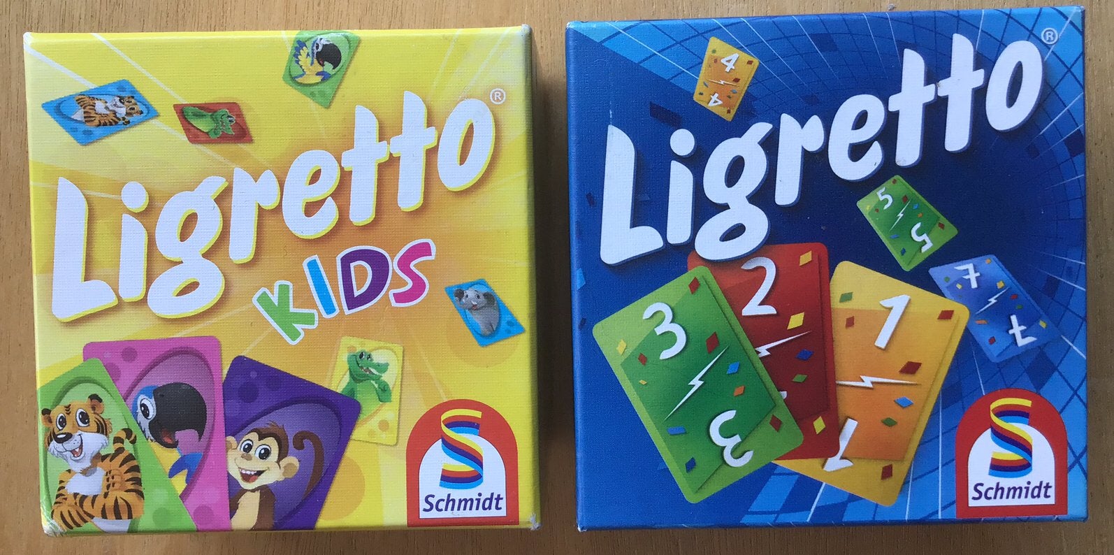 Ligretto Kids & Ligretto blauw - ZGAN, Vijf spelers of meer, Ophalen of Verzenden, Zo goed als nieuw