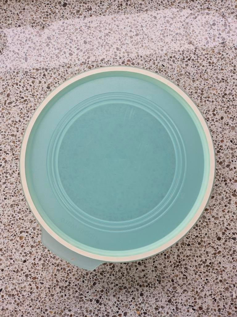 Tupperware kom met deksel - 1.5L - Lichtblauw, Ophalen of Verzenden, Gebruikt, Blauw, Bak of Kom