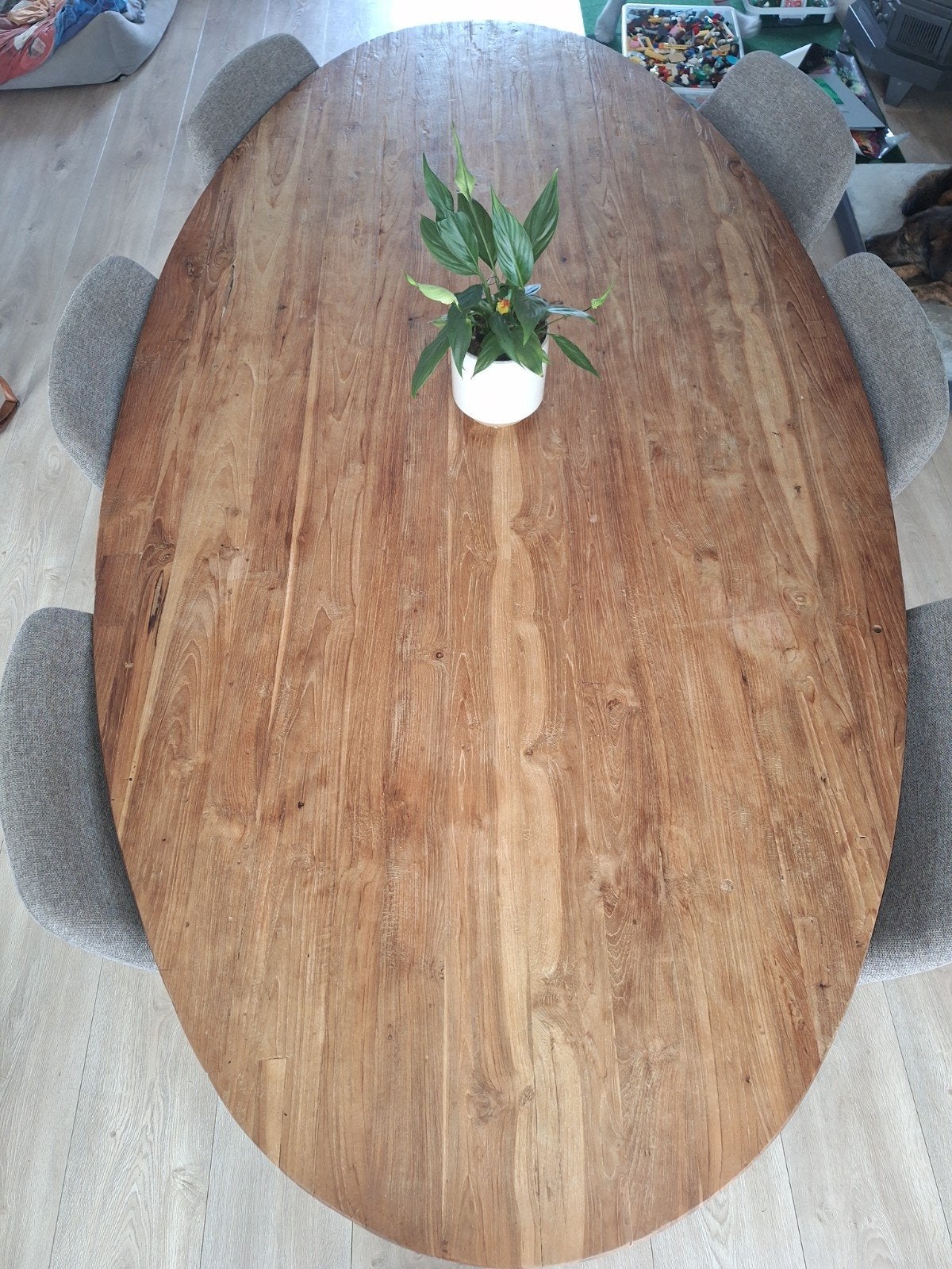 Eetkamertafel hout ( pronto wonen), prachtige tafel, Huis en Inrichting, Tafels | Eettafels, Ophalen, Gebruikt, 100 tot 150 cm